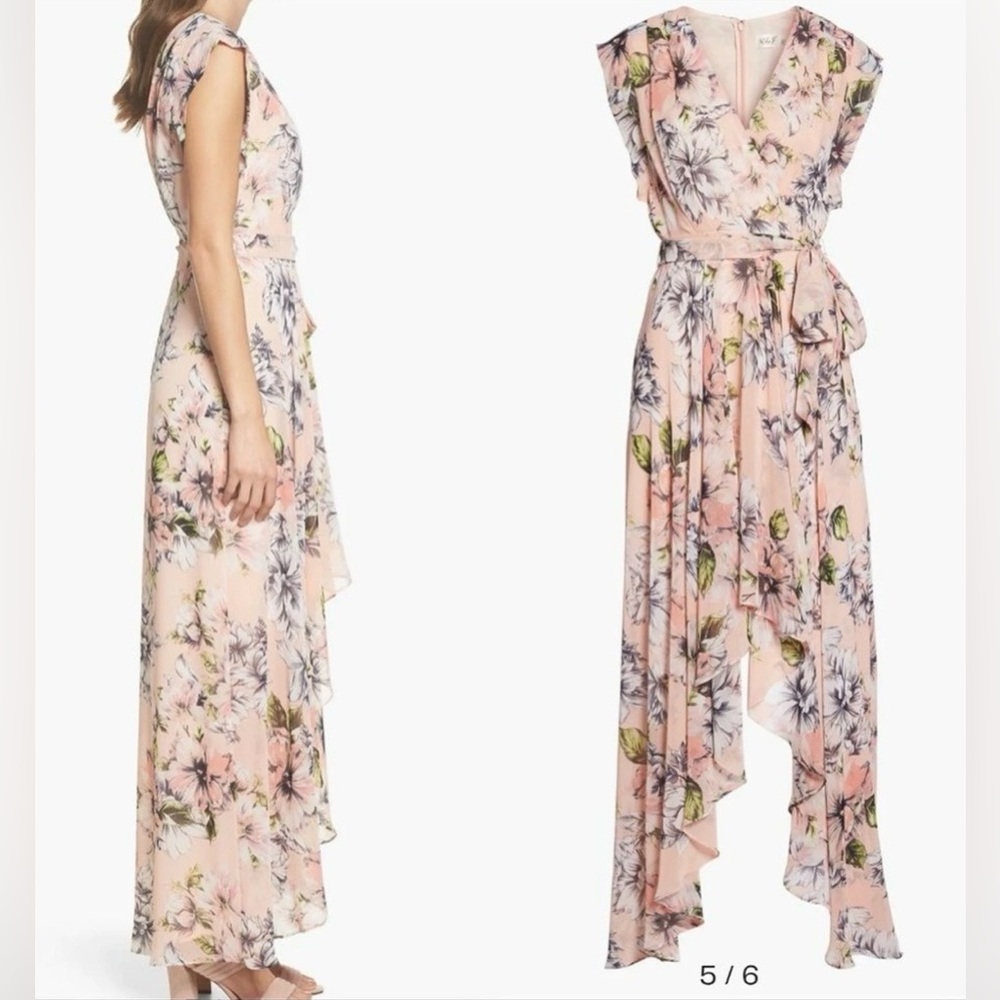 Eliza J Asymmetrical Floral Dress - Picture 5 of 5